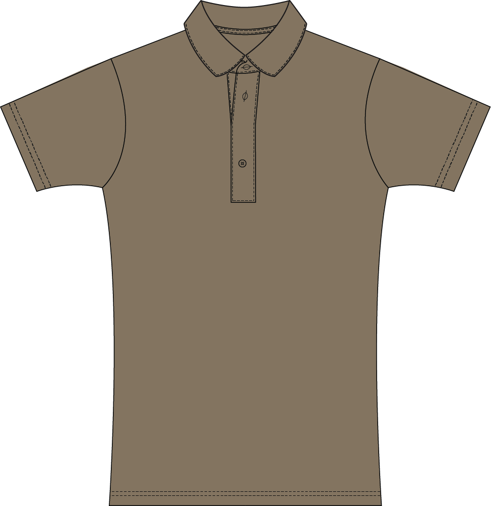 Buttoned Polo | TaupeNew