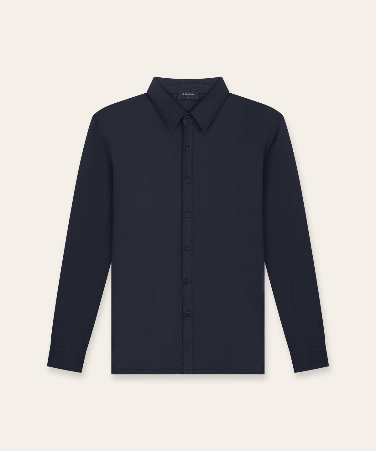 Buttoned Longsleeve Polo | Navy