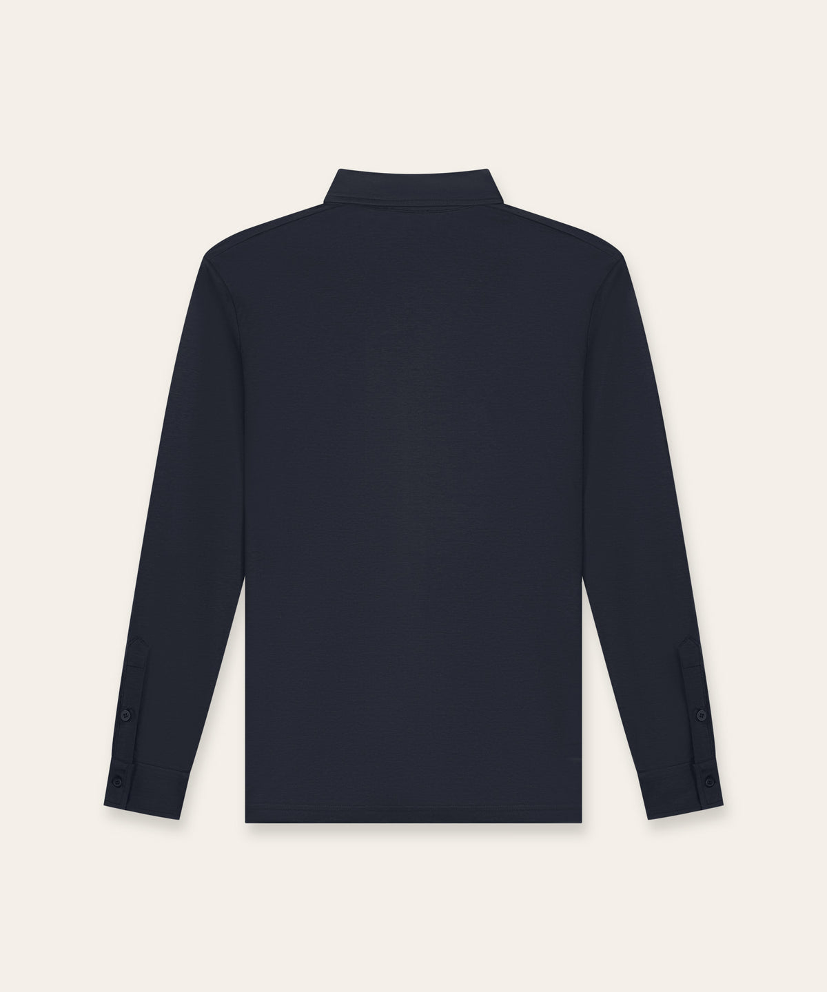 Buttoned Longsleeve Polo | Navy