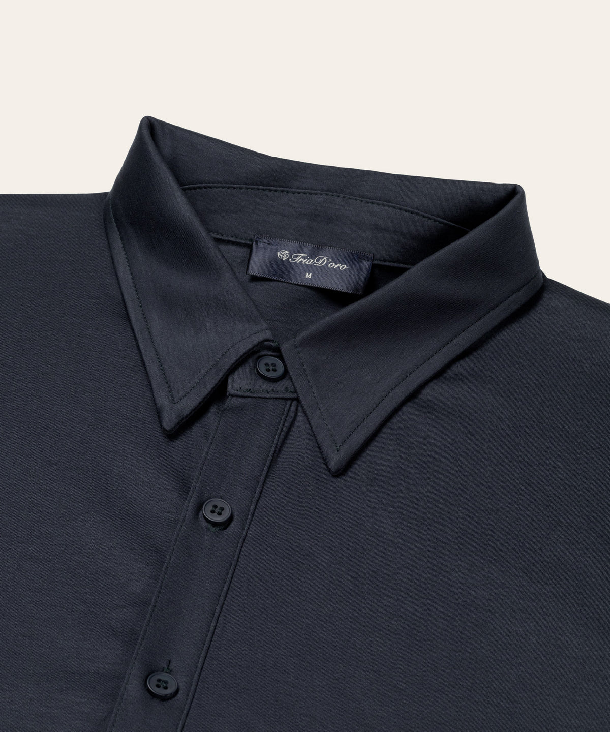 Buttoned Longsleeve Polo | Navy