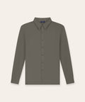 Buttoned Longsleeve Polo | TaupeNew