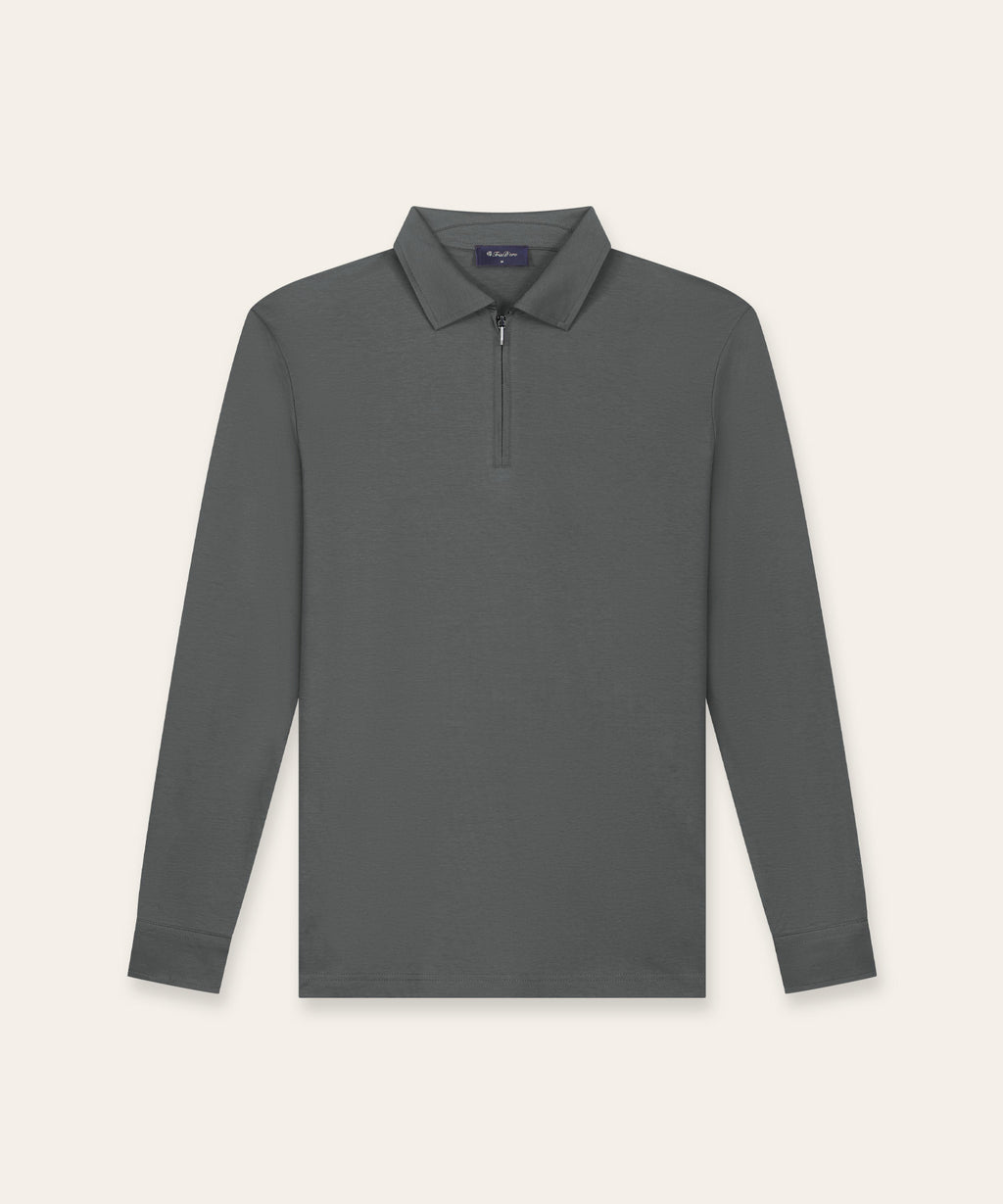 Polo Longsleeve | Slate Grey