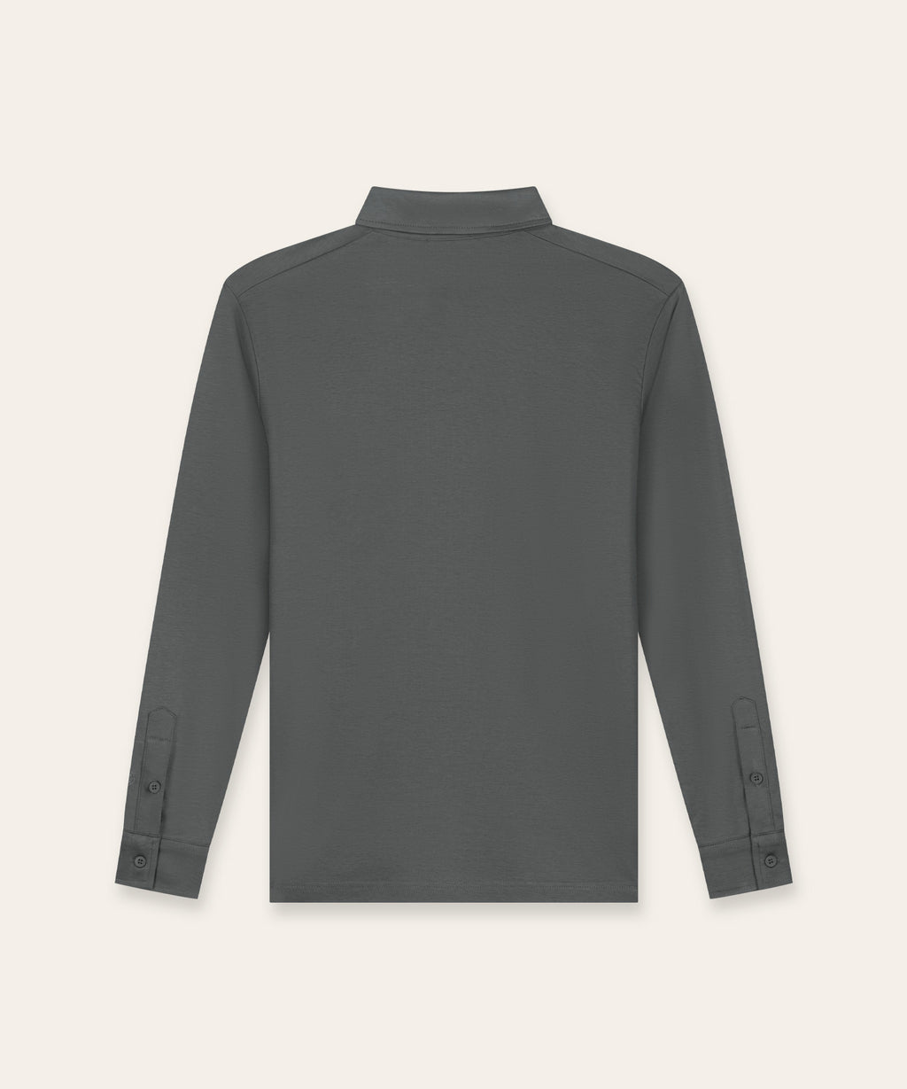 Polo Longsleeve | Slate Grey