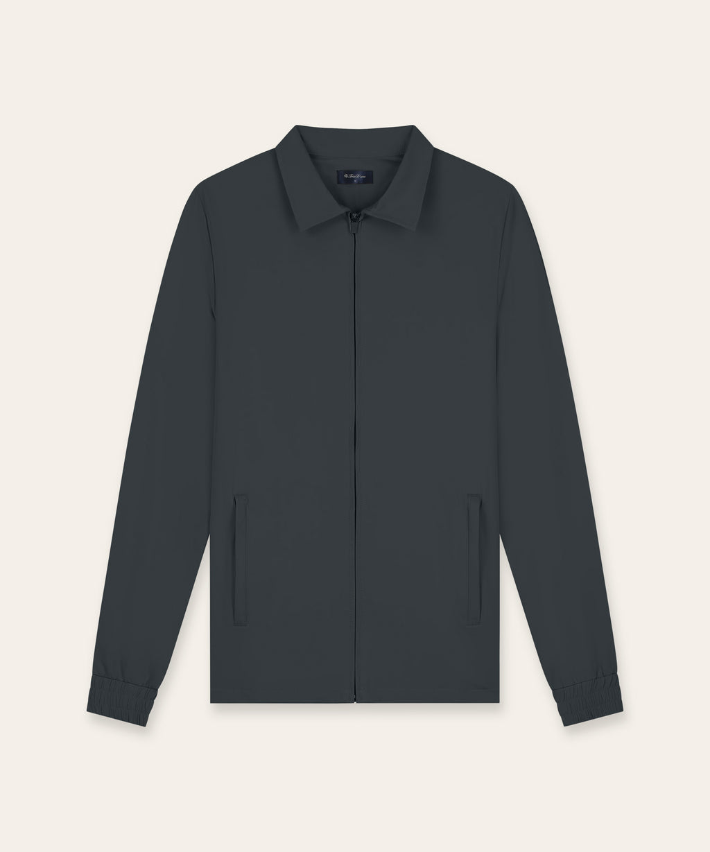 Tracksuit Jacket with Collar | Anthracite
