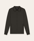 Tracksuit Jacket with Collar | Brown