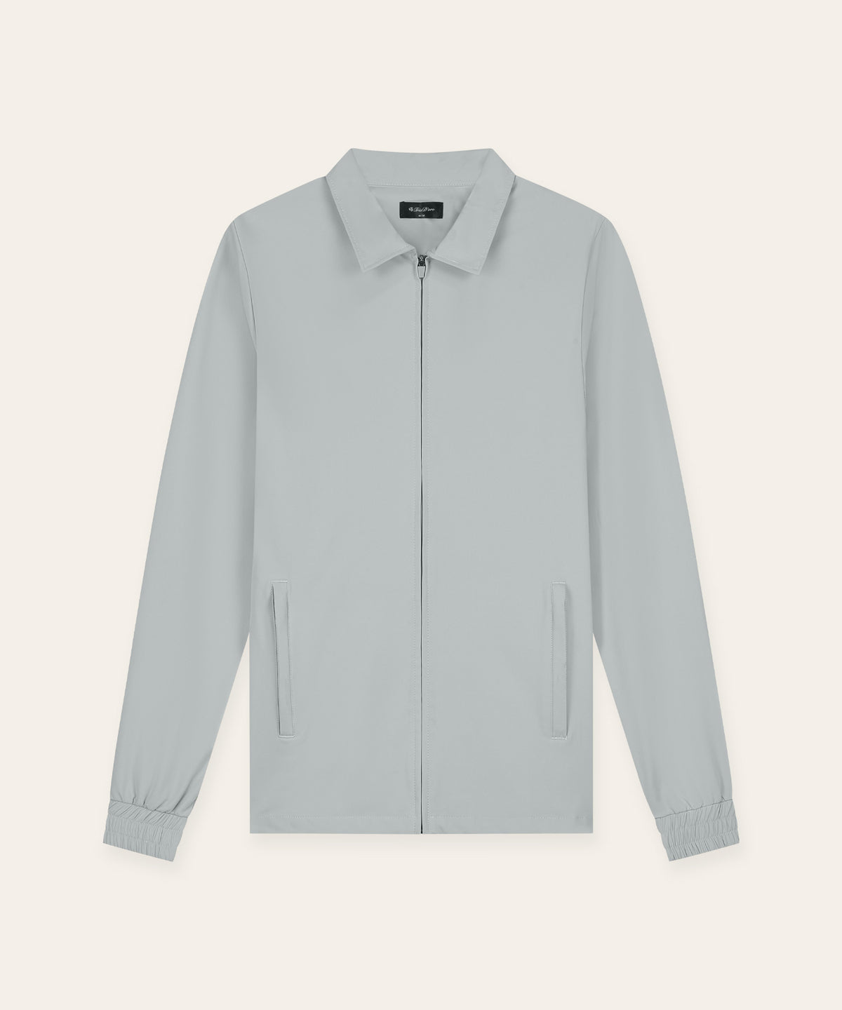 Tracksuit Jacket with Collar | Light Grey