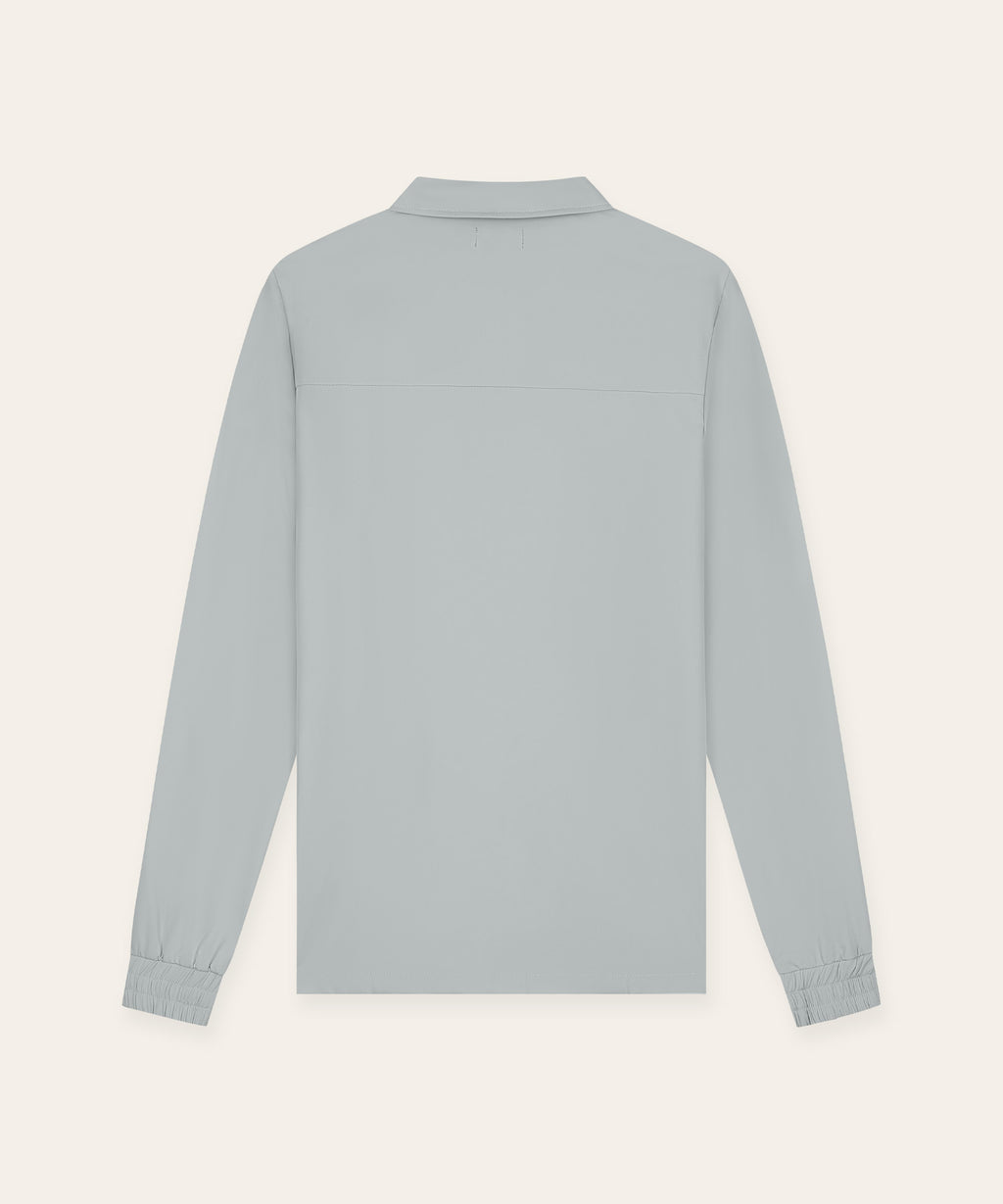 Tracksuit Jacket with Collar | Light Grey