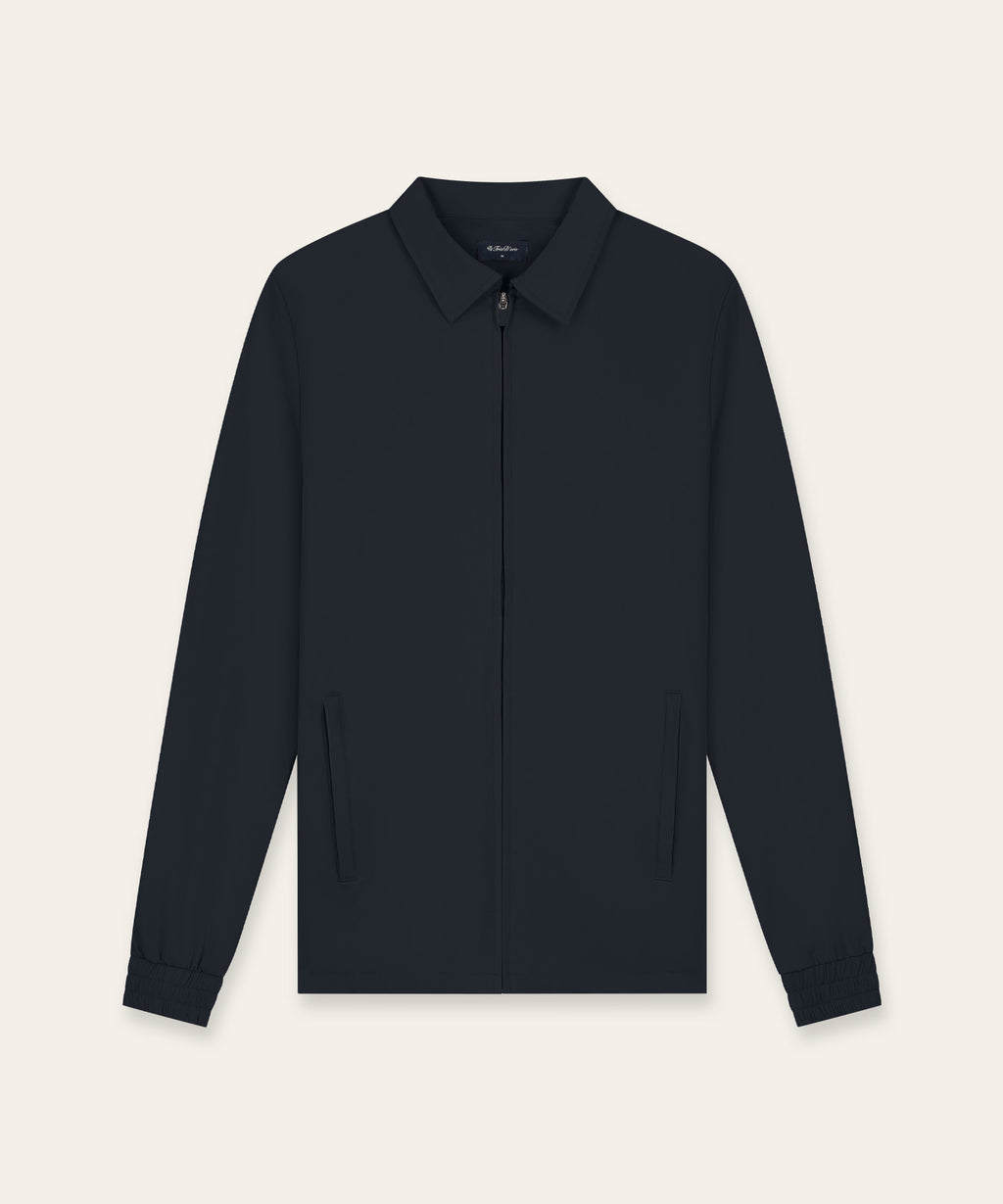 Tracksuit Jacket with Collar | Navy