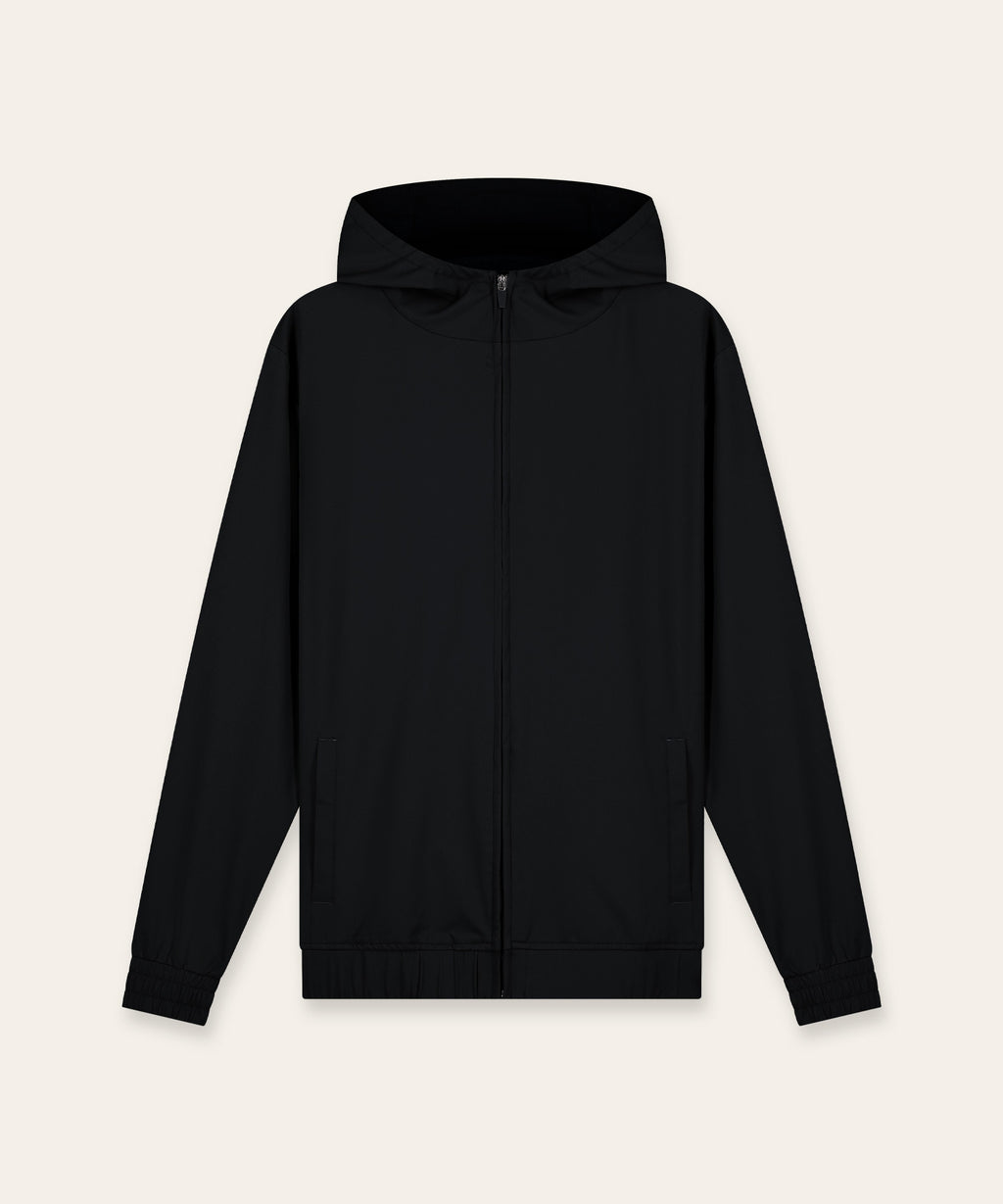 Tracksuit Jacket with Hood | Black