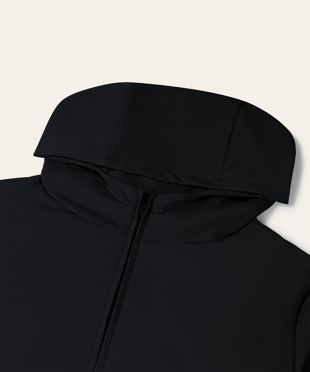 Tracksuit Jacket with Hood | Black