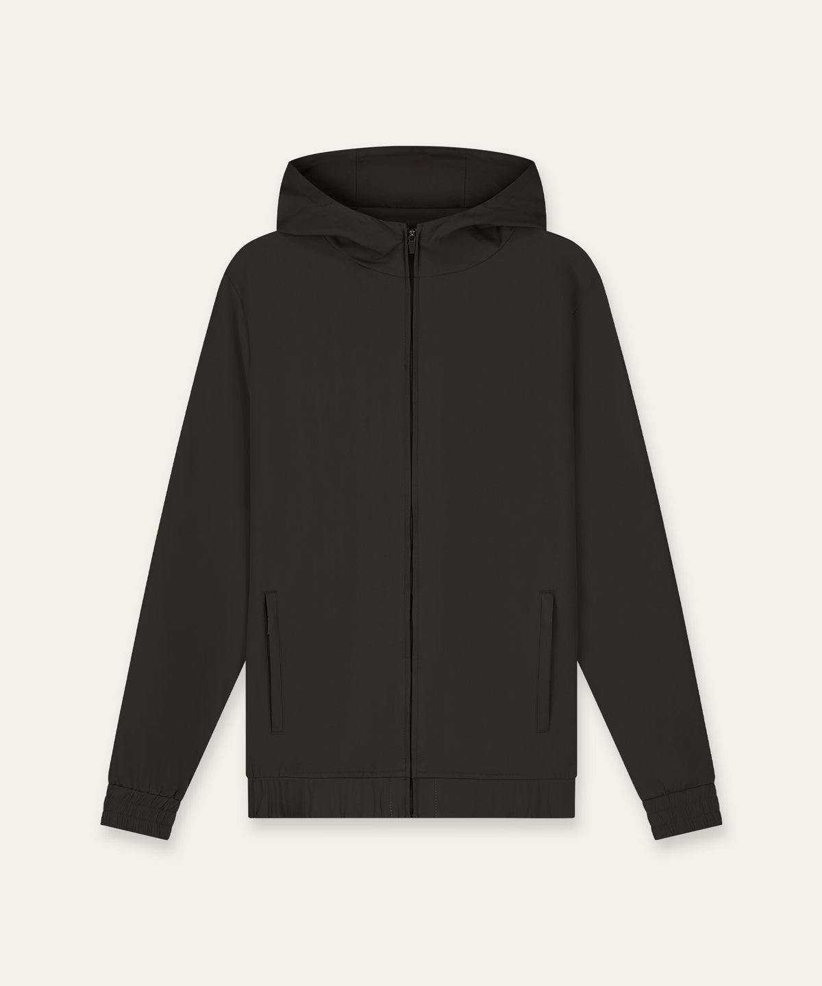 Tracksuit Jacket with Hood | Brown