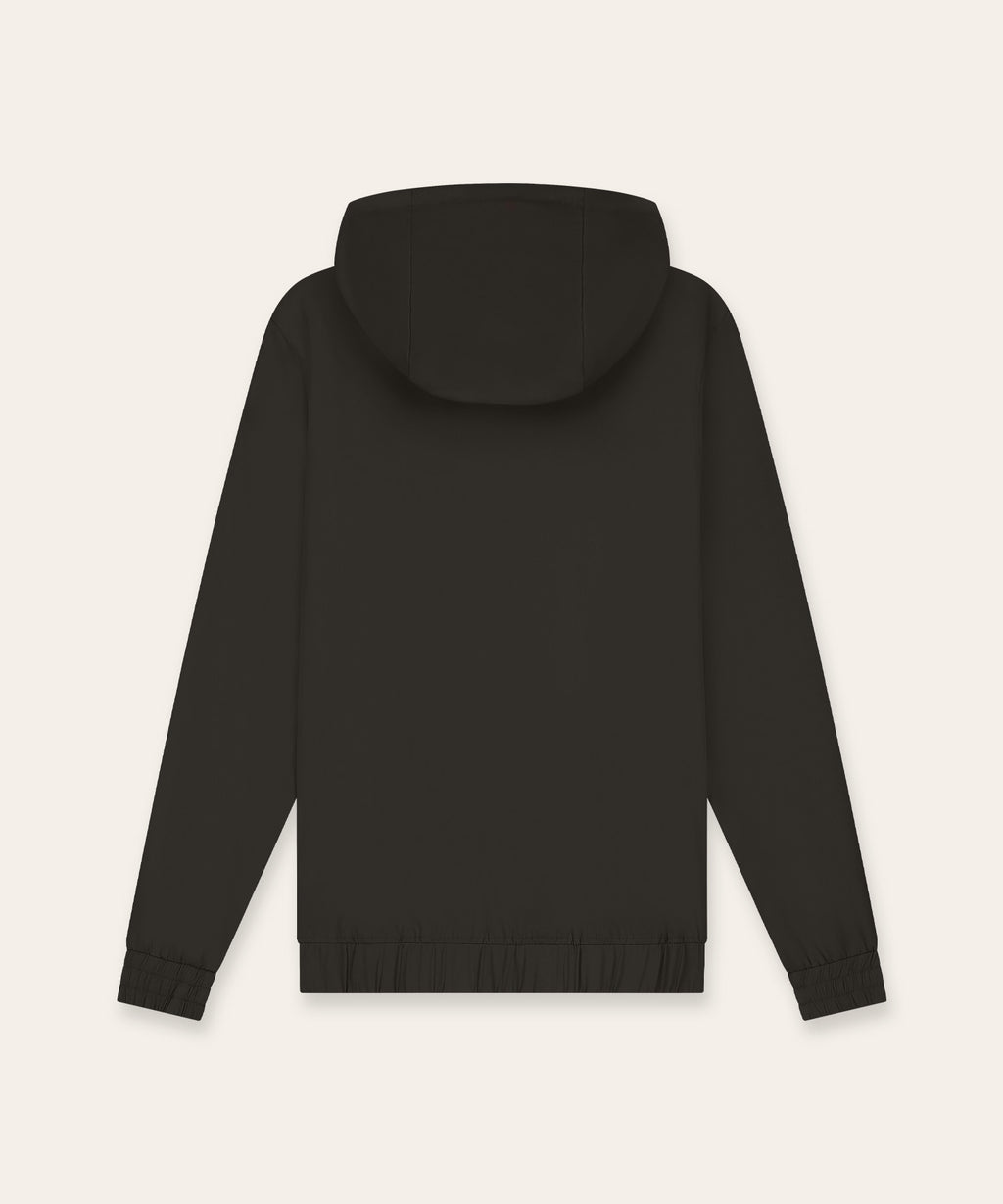 Tracksuit Jacket with Hood | Brown