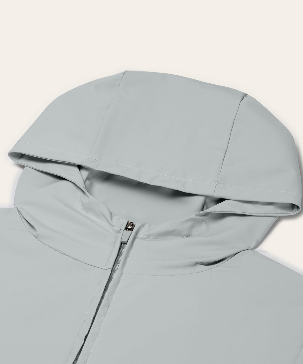 Tracksuit Jacket with Hood | Light Grey