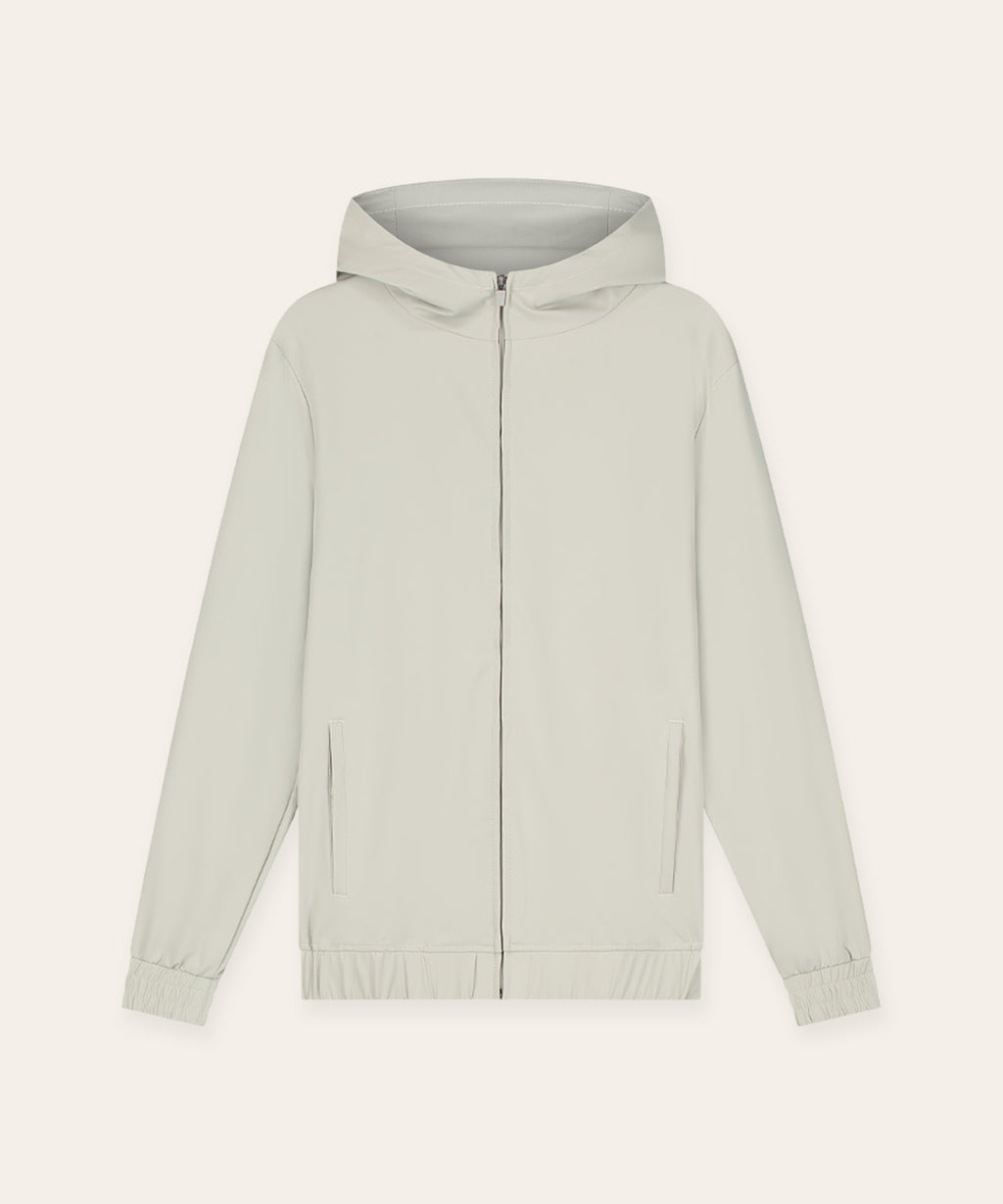 Tracksuit Jacket with Hood | Sand