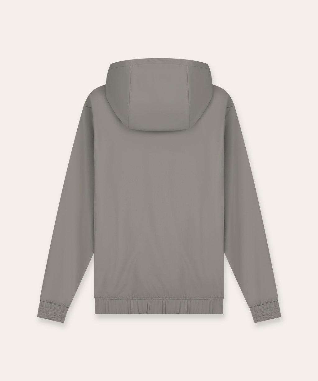 Tracksuit Jacket with Hood | Taupe
