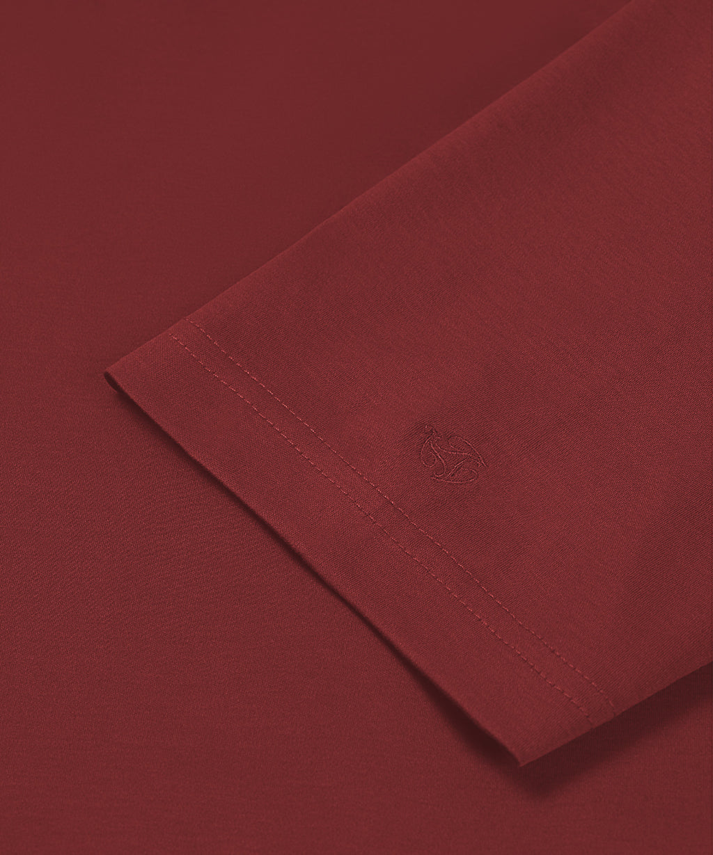 Regular T-Shirt | Bordeaux Red
