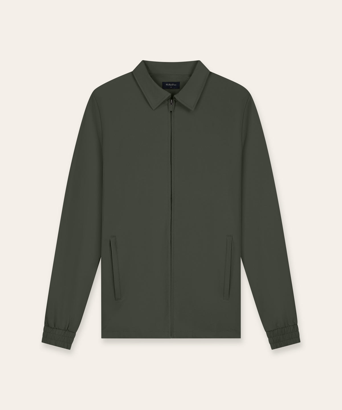 Tracksuit Jacket with Collar | Olive