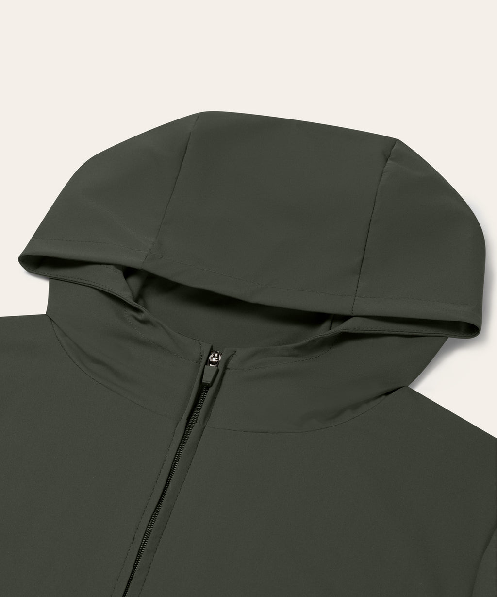 Tracksuit Jacket with Hood | Olive