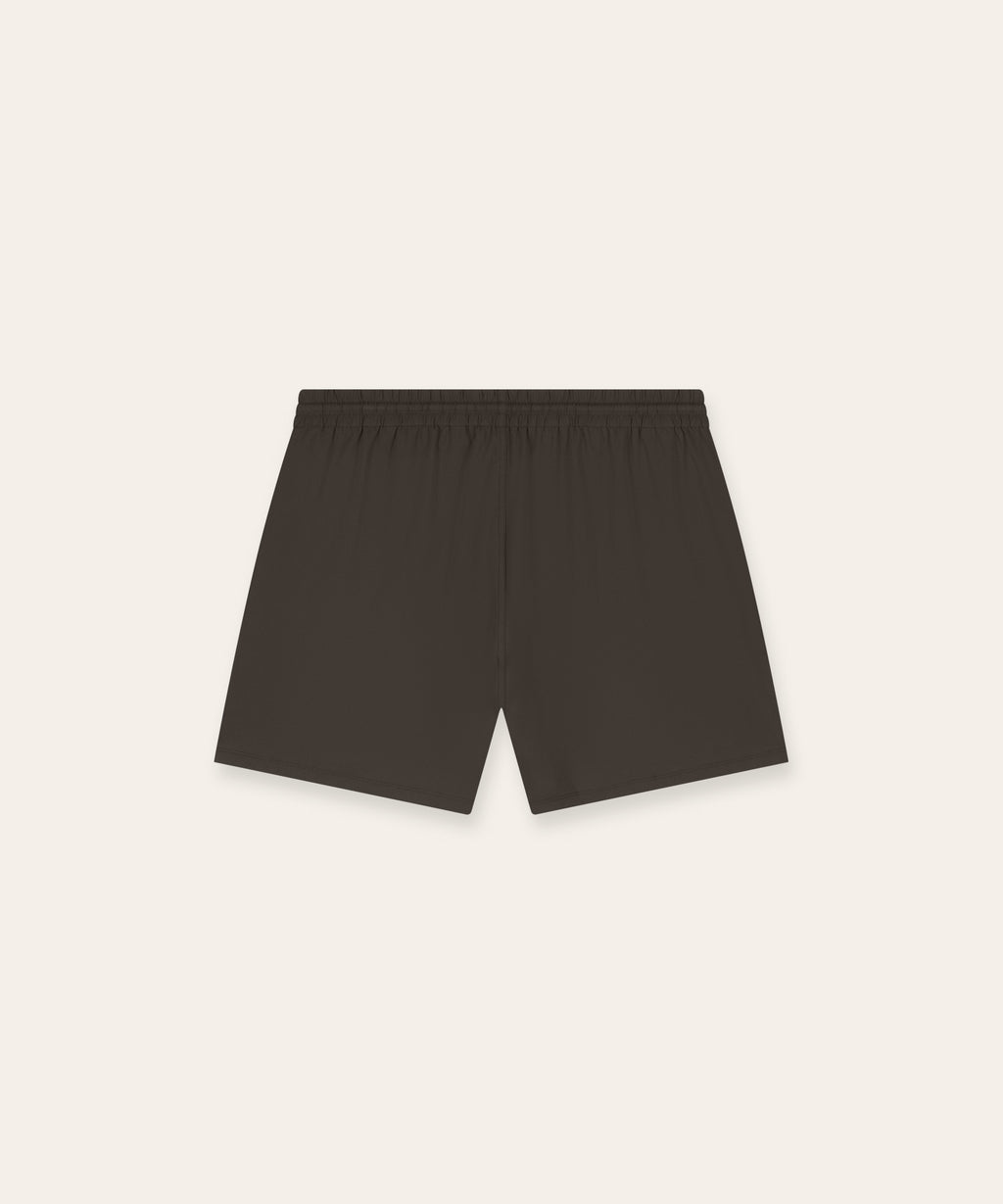 Travel Swimshort Piped | Brown