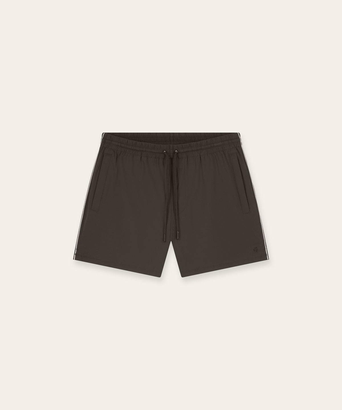 Travel Swimshort Piped | Brown
