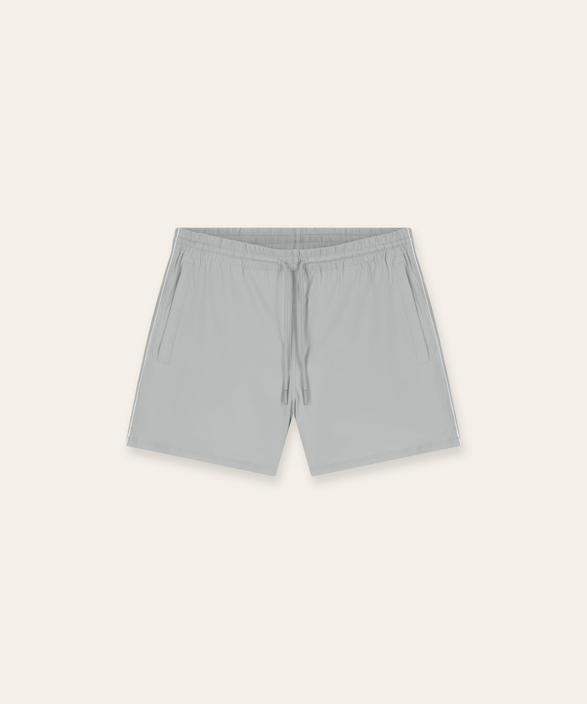 Travel Swimshort Piped | Light Grey