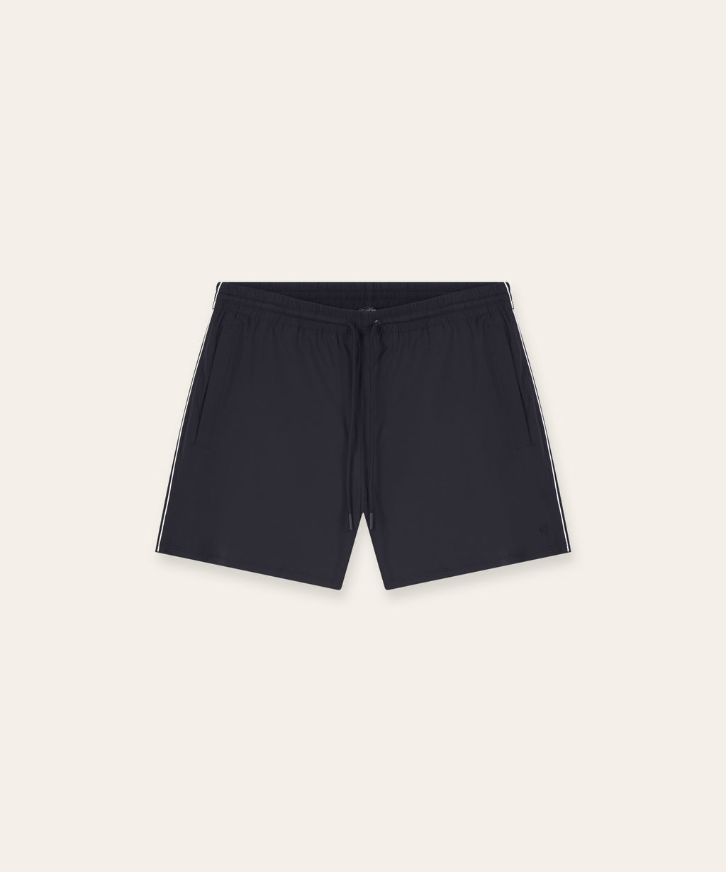 Travel Swimshort Piped | Navy
