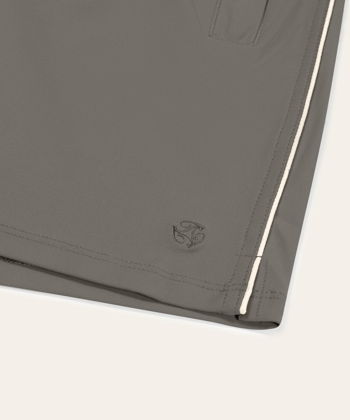 Travel Swimshort Piped | Taupe
