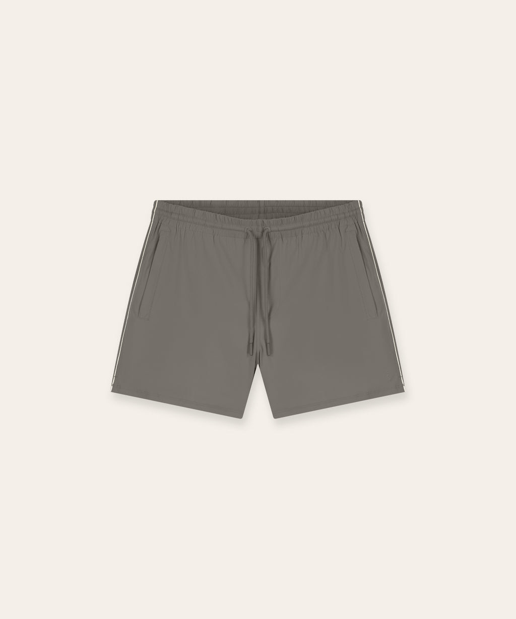 Travel Swimshort Piped | Taupe