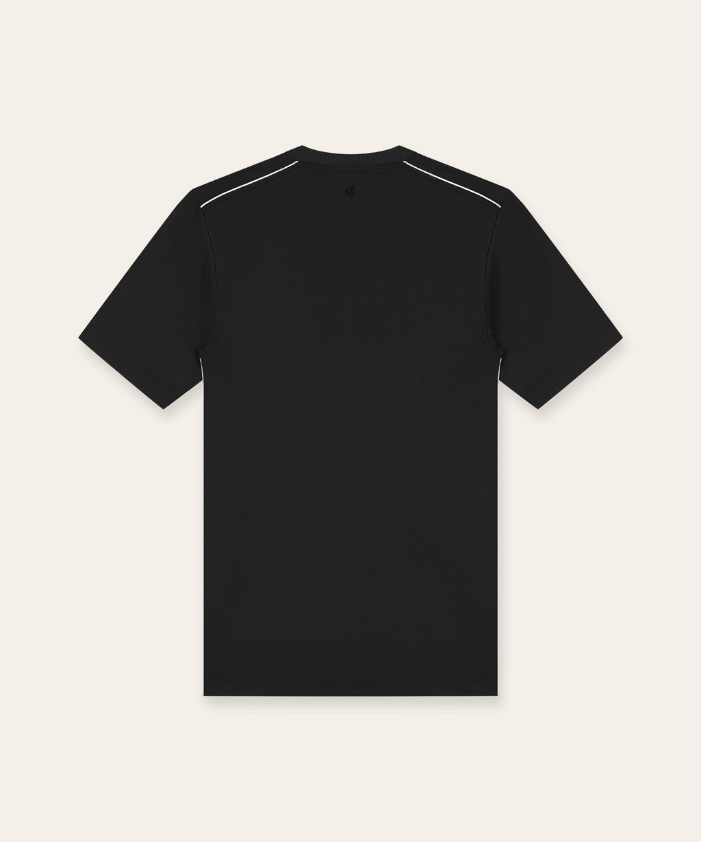 Travel T-Shirt Piped | Black