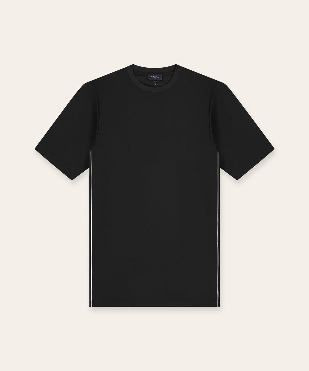 Travel T-Shirt Piped | Black