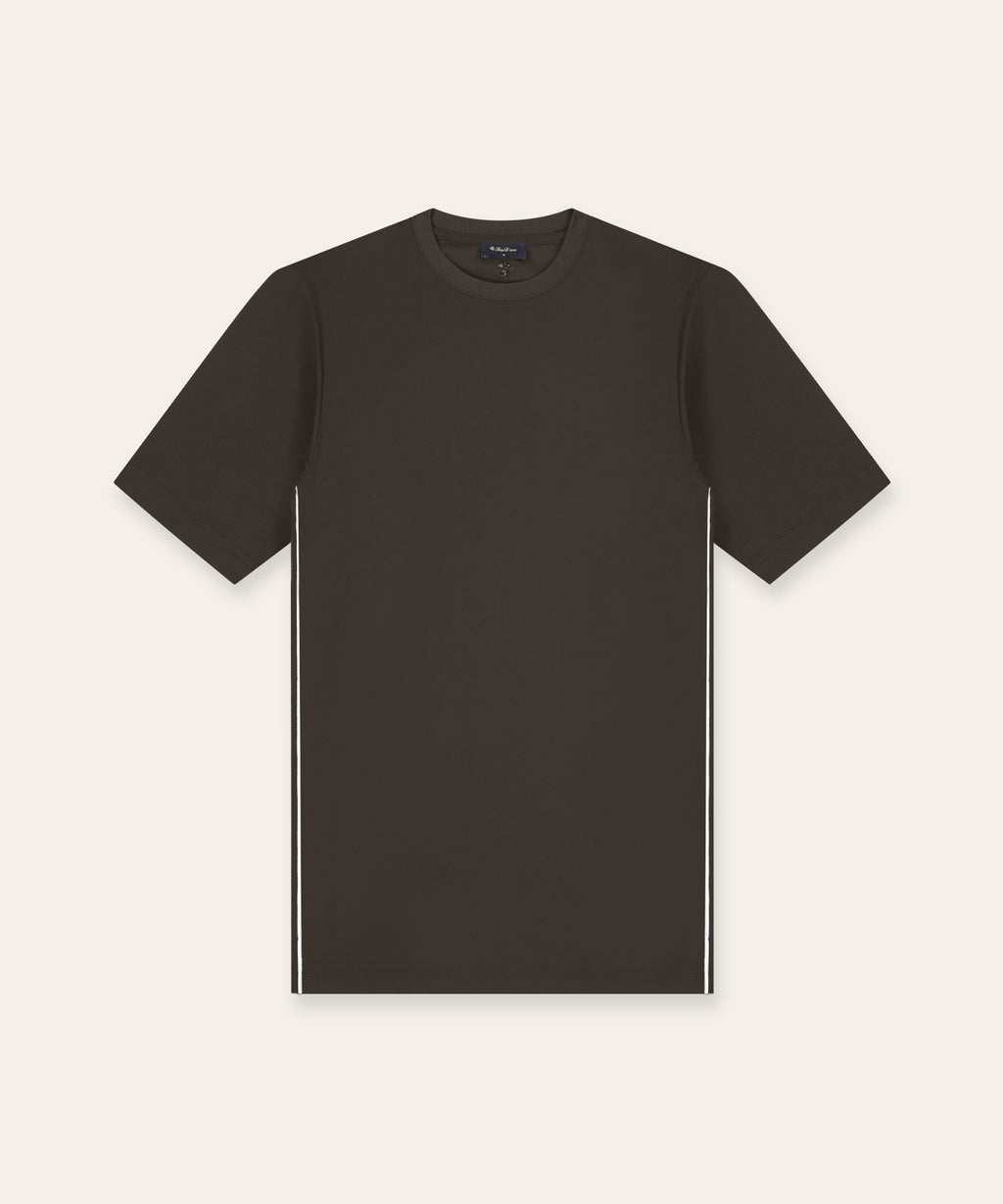 Travel T-Shirt Piped | Brown
