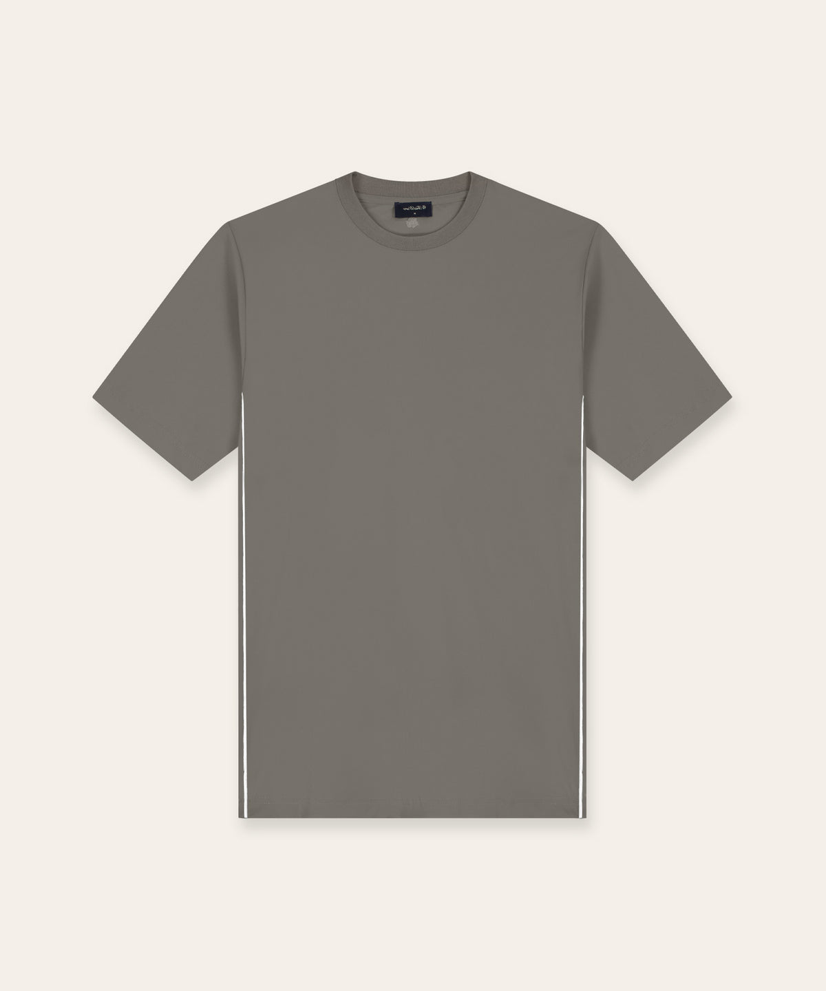 Travel T-Shirt Piped | Taupe
