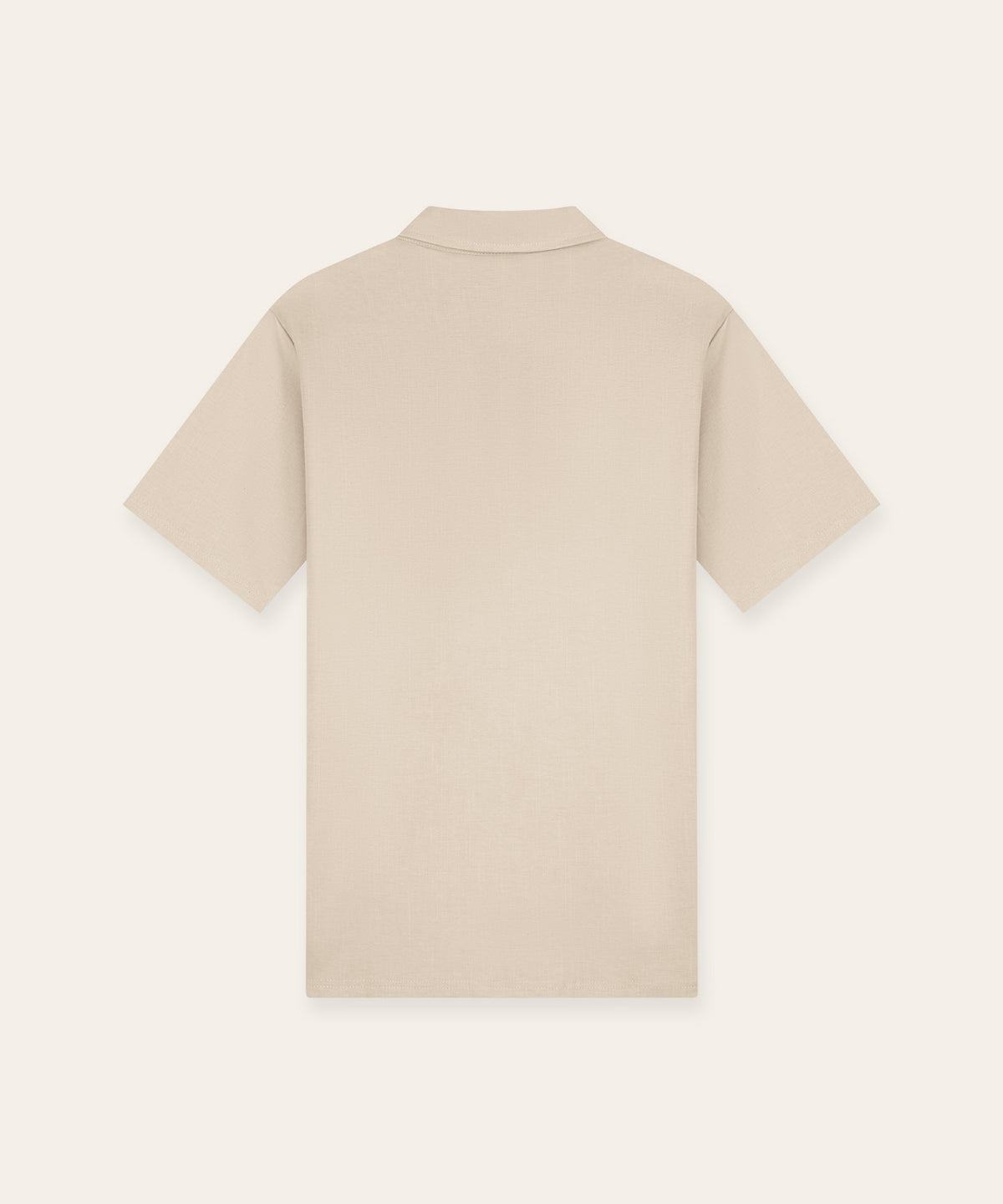 Riviera Buttoned Polo | Beige
