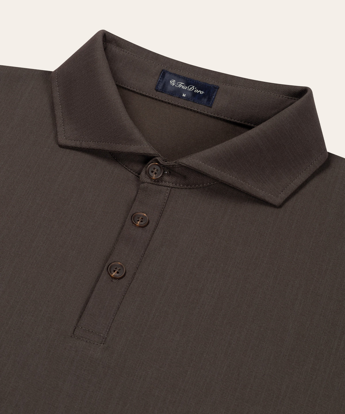 Riviera Buttoned Polo | Brown