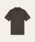 Riviera Buttoned Polo | Brown