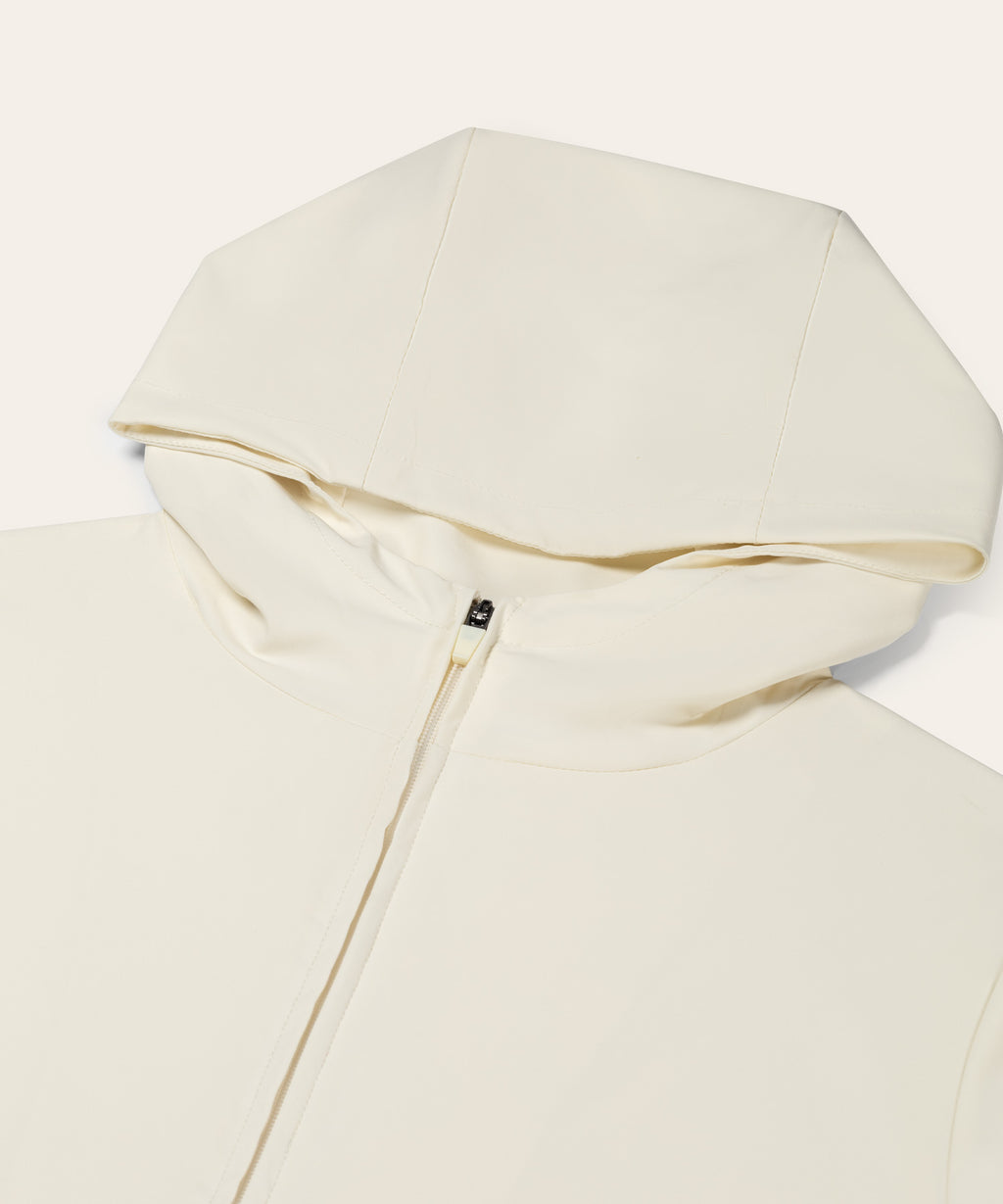 Tracksuit Jacket with Hood | Creme
