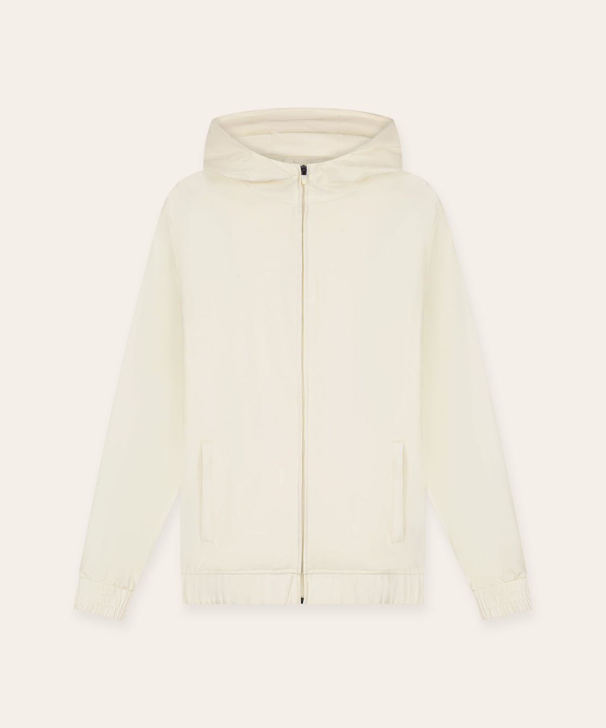 Tracksuit Jacket with Hood | Creme
