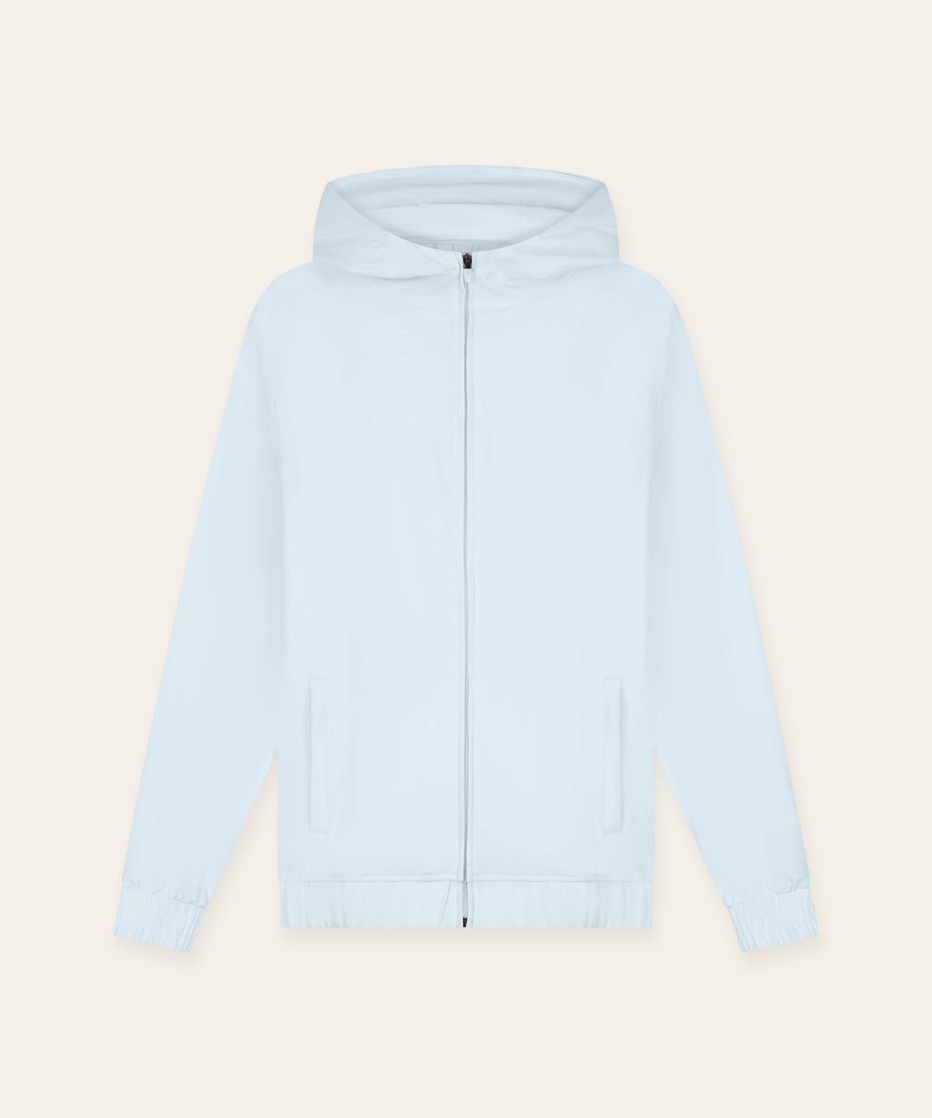 Tracksuit Jacket with Hood | Light Blue