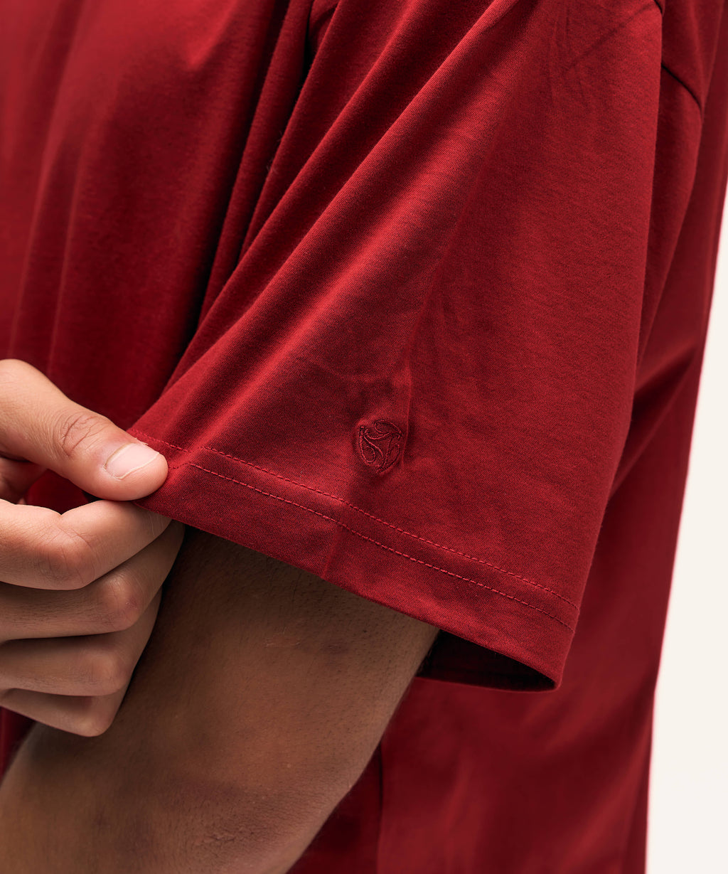 Loose Fit T-Shirt | Bordeaux Red