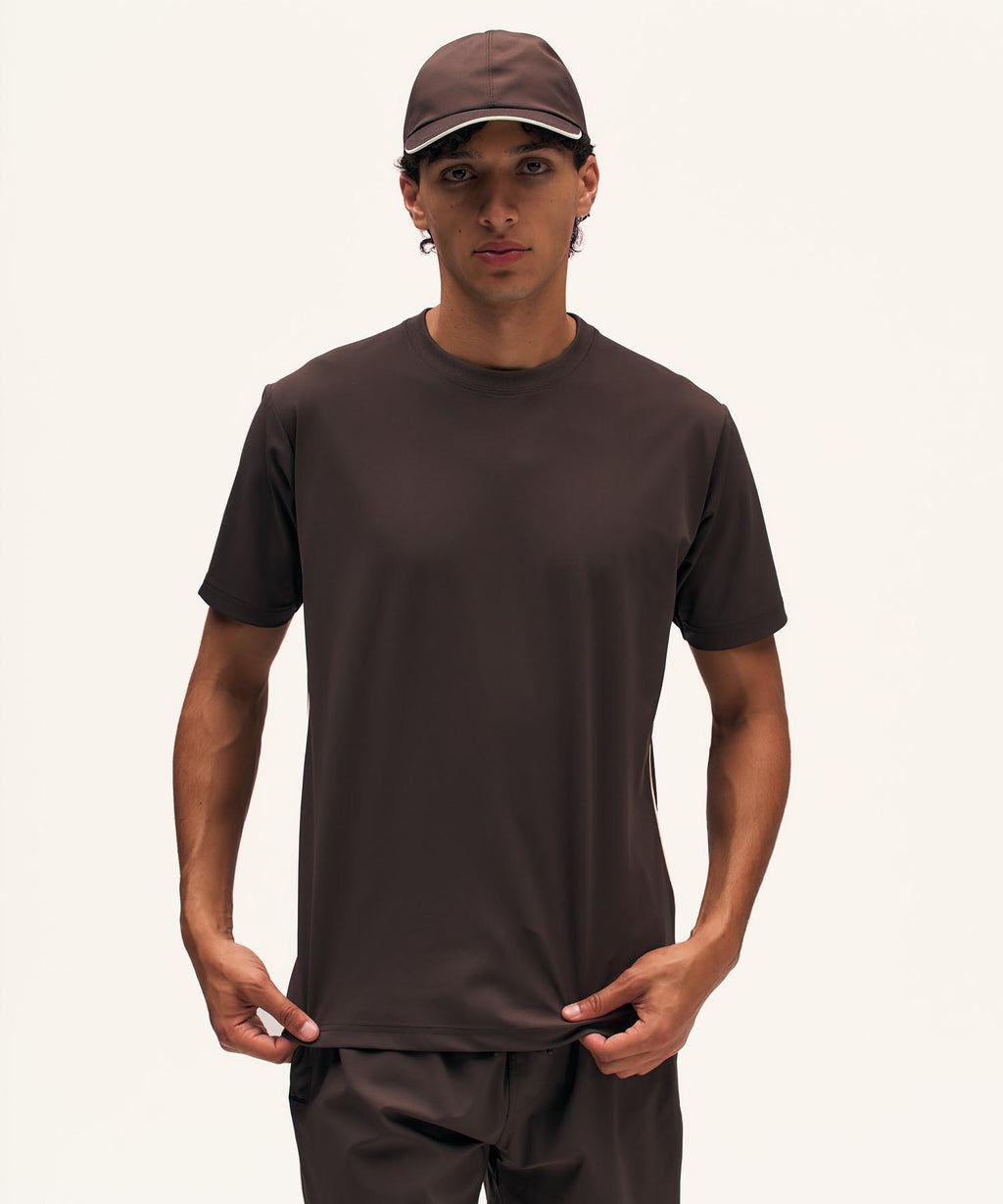Travel T-Shirt Piped | Brown
