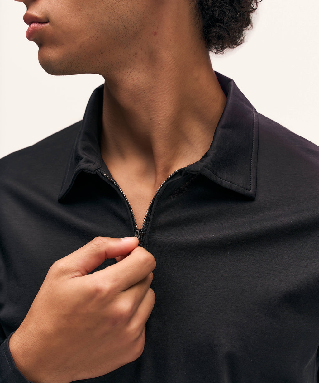 Polo Longsleeve | Black