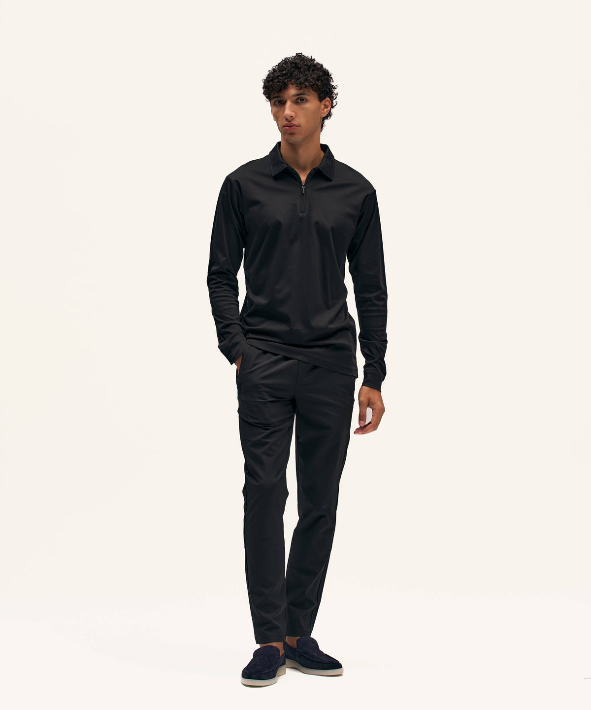 Polo Longsleeve | Black