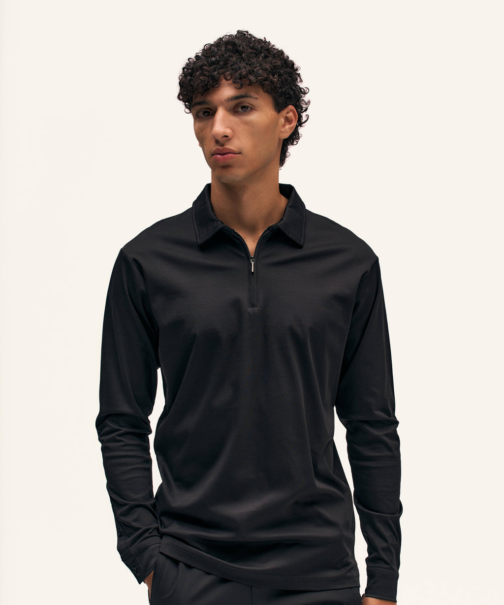Polo Longsleeve | Black
