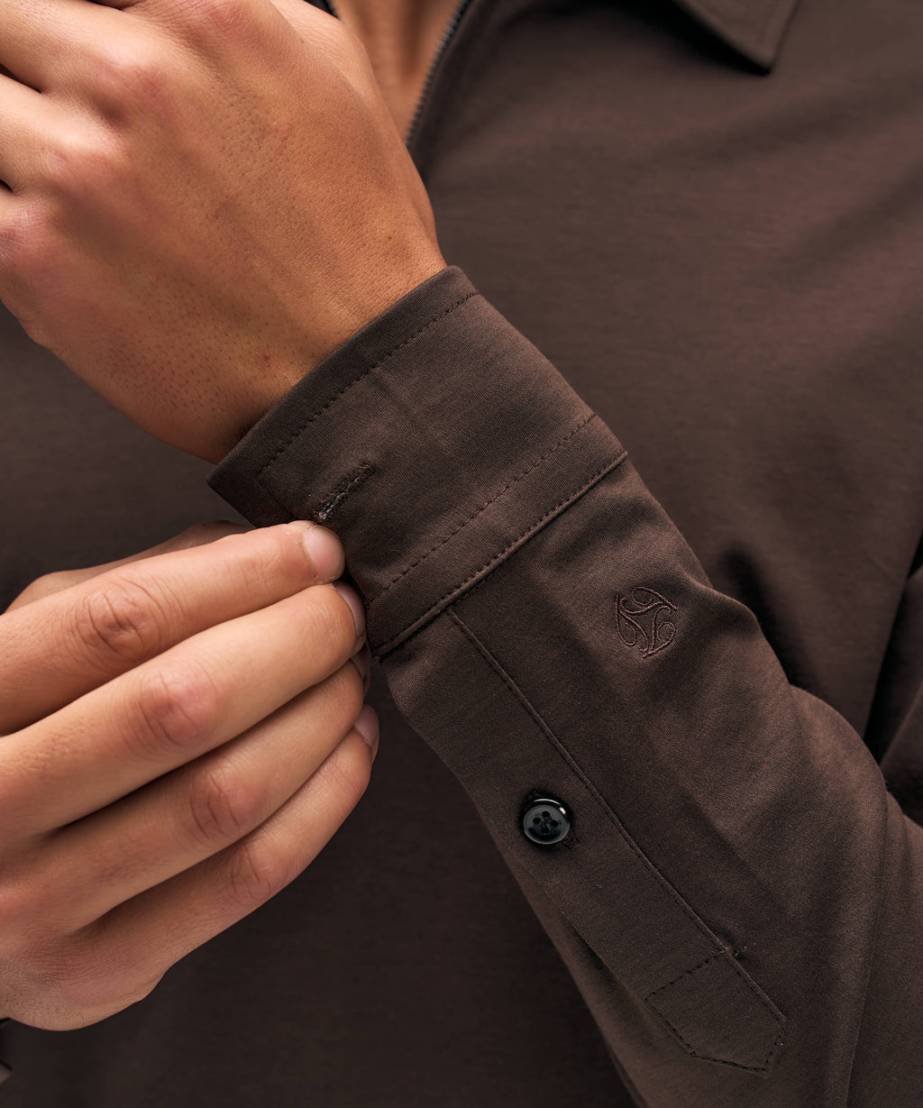 Polo Longsleeve | Brown