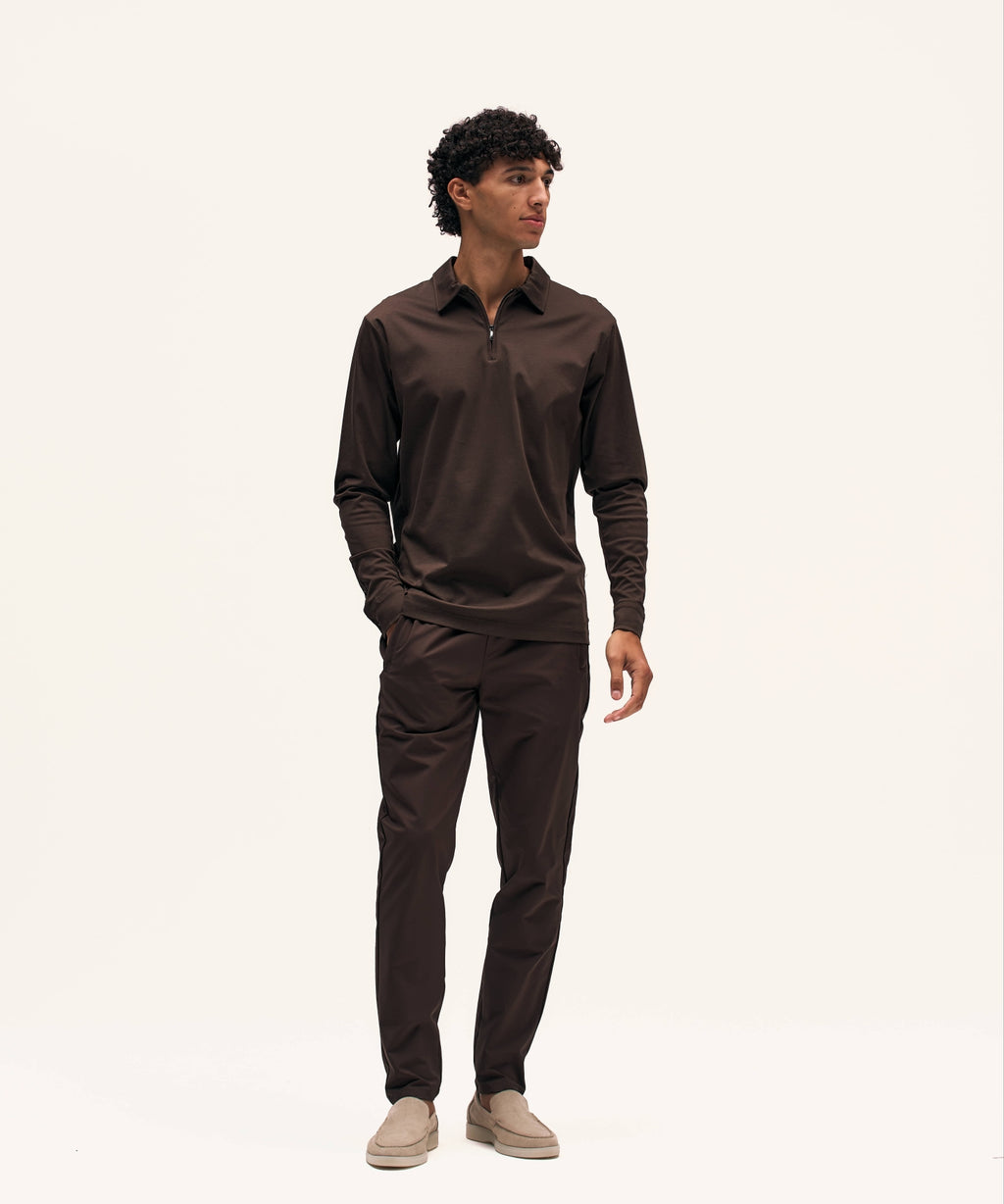 Polo Longsleeve | Brown
