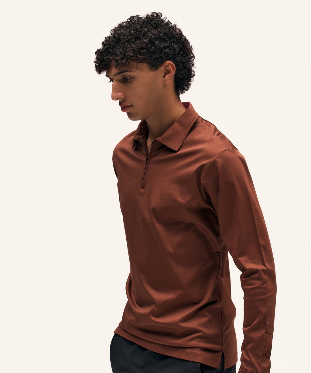 Polo Longsleeve | Copper