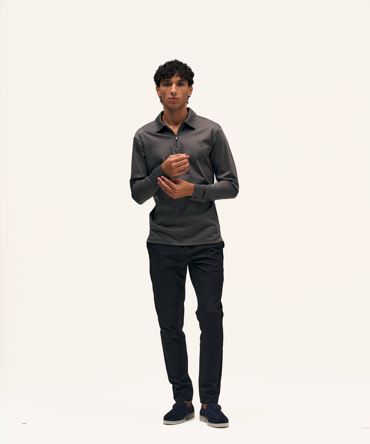 Polo Longsleeve | Dark Grey