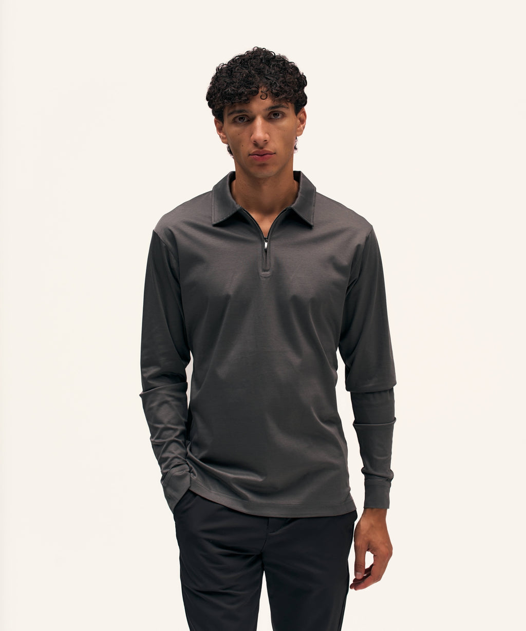 Polo Longsleeve | Dark Grey
