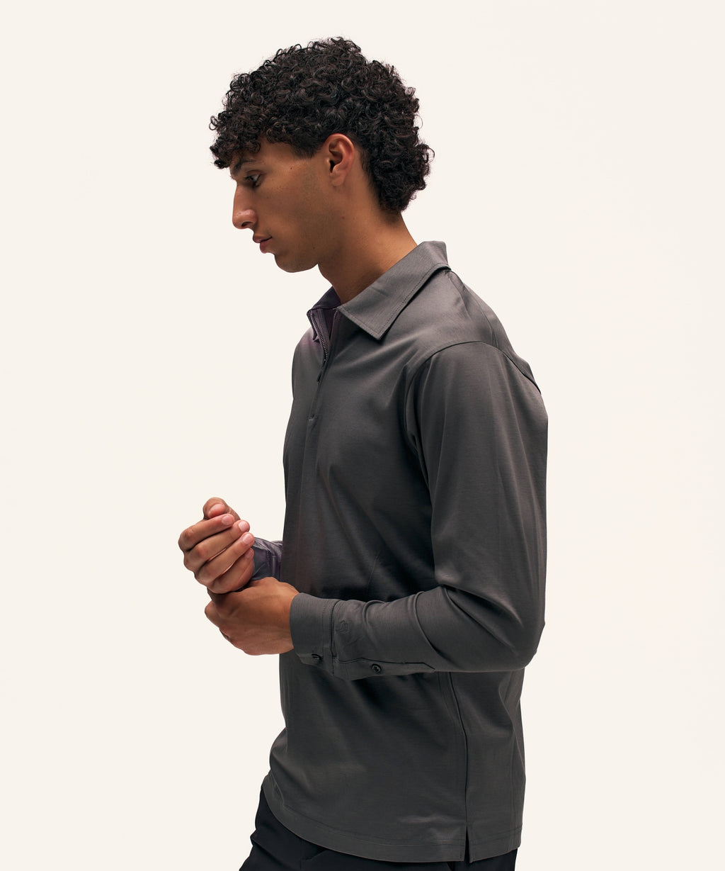 Polo Longsleeve | Dark Grey
