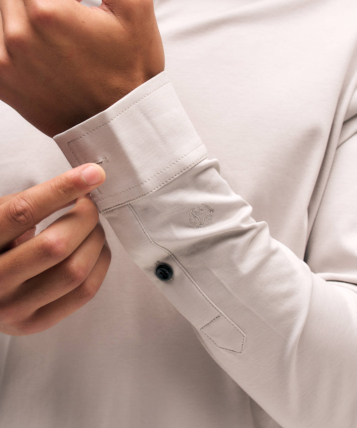 Polo Longsleeve | Light Grey